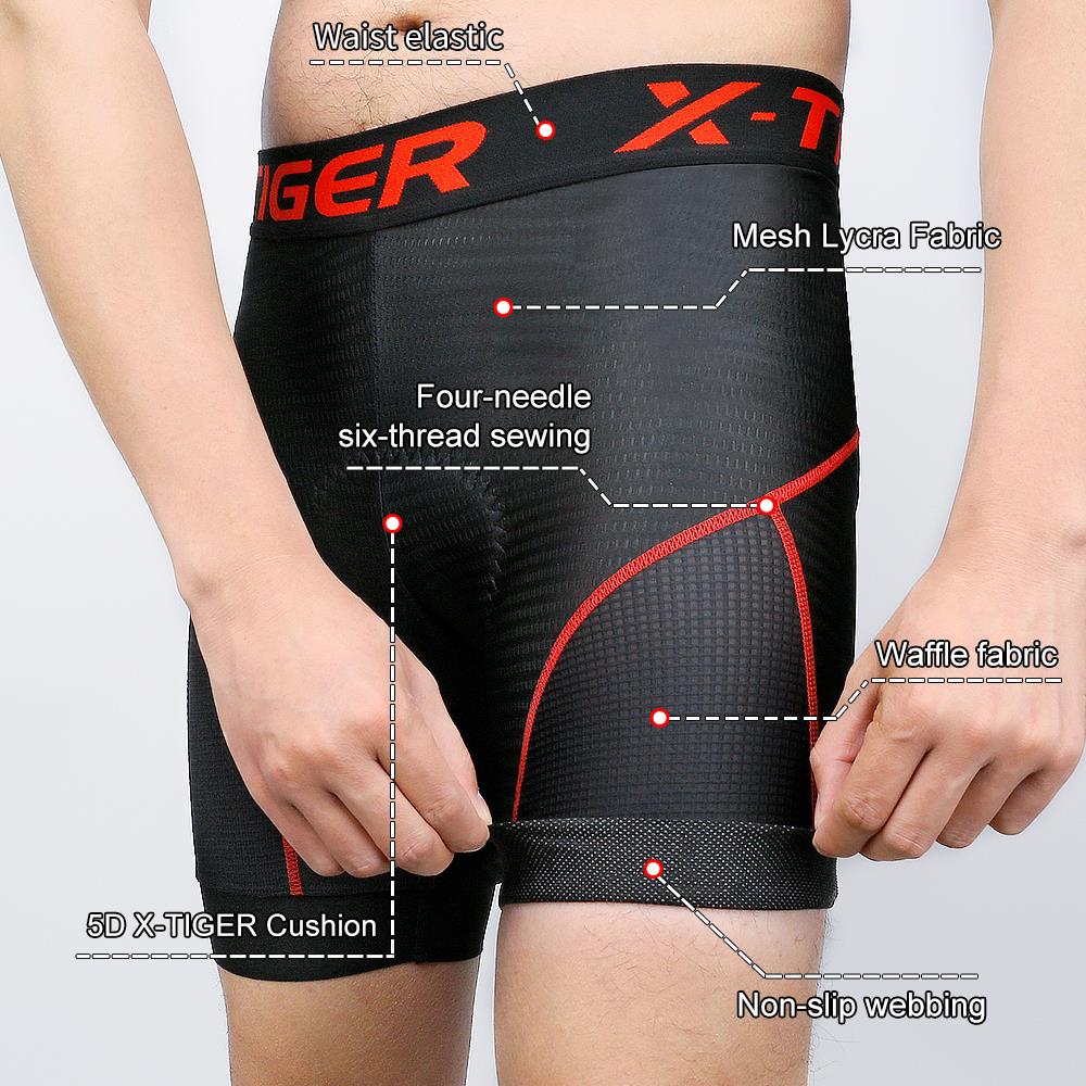 Breathable Cycling Shorts Cycling Underwear 5D Gel Pad Shockproof